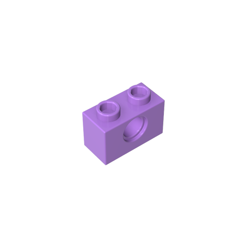 Gobricks,Technic Brick 1 x 2 [1 Hole],3700,3700b