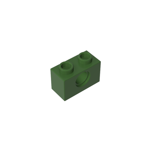 Gobricks,Technic Brick 1 x 2 [1 Hole],3700,3700b