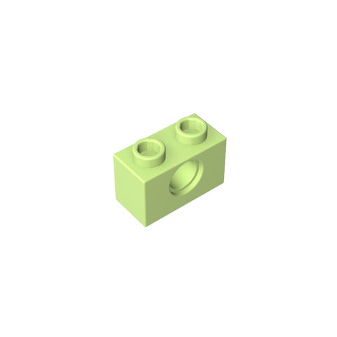Gobricks,Technic Brick 1 x 2 [1 Hole],3700,3700b
