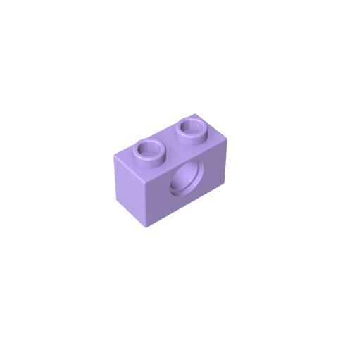 Gobricks,Technic Brick 1 x 2 [1 Hole],3700,3700b