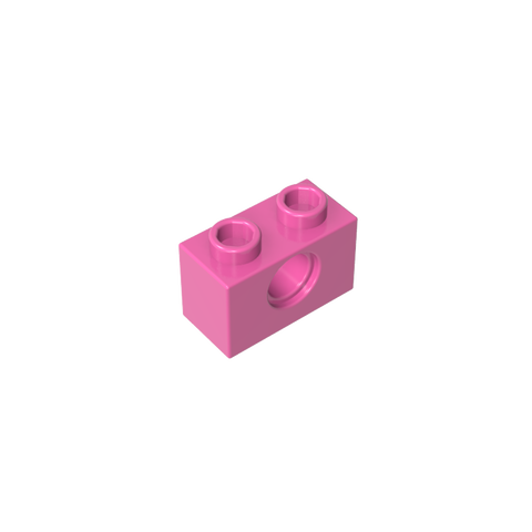 Gobricks,Technic Brick 1 x 2 [1 Hole],3700,3700b