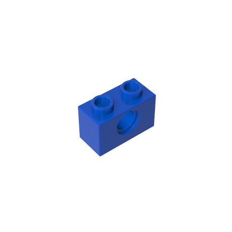 Gobricks,Technic Brick 1 x 2 [1 Hole],3700,3700b