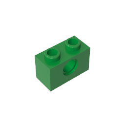 Technic Brick 1 x 2 [1 Hole] ,3700