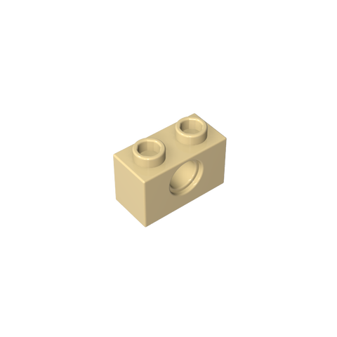 Gobricks,Technic Brick 1 x 2 [1 Hole],3700,3700b