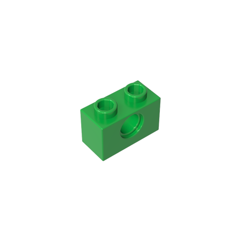 Gobricks,Technic Brick 1 x 2 [1 Hole],3700,3700b
