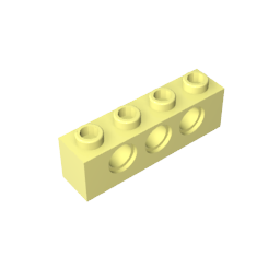 Technic Brick 1 x 4 [3 Holes],3701