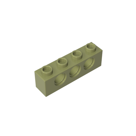 Gobricks,Technic Brick 1 x 4 [3 Holes],3701