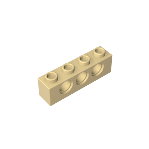 Gobricks,Technic Brick 1 x 4 [3 Holes],3701