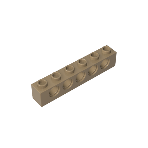 Gobricks,Technic Brick 1 x 6 [5 Holes],3894