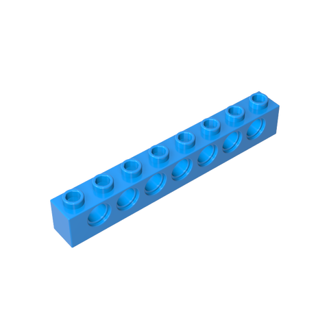Gobricks,Technic Brick 1 x 8 [7 Holes],3702