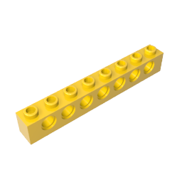 Technic Brick 1 x 8 [7 Holes],3702