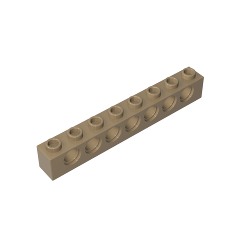 Gobricks,Technic Brick 1 x 8 [7 Holes],3702