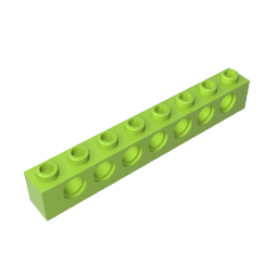 Technic Brick 1 x 8 [7 Holes],3702