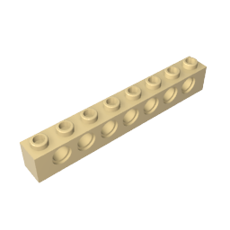 Technic Brick 1 x 8 [7 Holes],3702