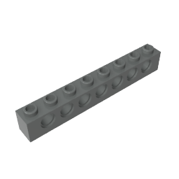 Technic Brick 1 x 8 [7 Holes],3702