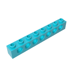 Technic Brick 1 x 8 [7 Holes],3702