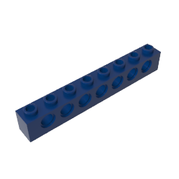 Technic Brick 1 x 8 [7 Holes],3702