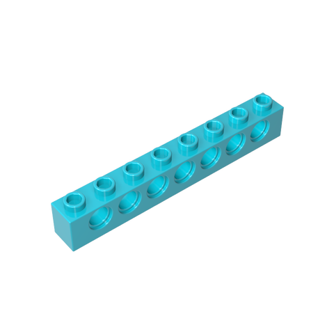 Gobricks,Technic Brick 1 x 8 [7 Holes],3702