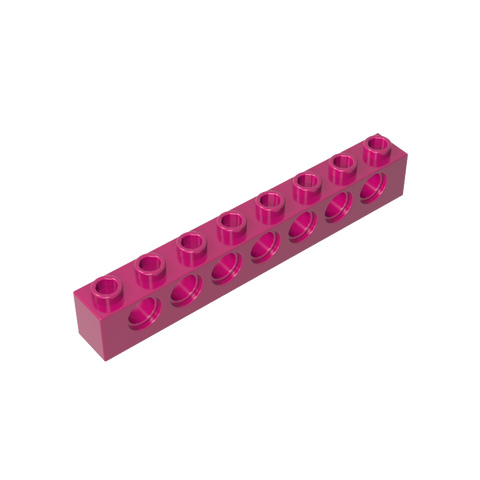 Gobricks,Technic Brick 1 x 8 [7 Holes],3702