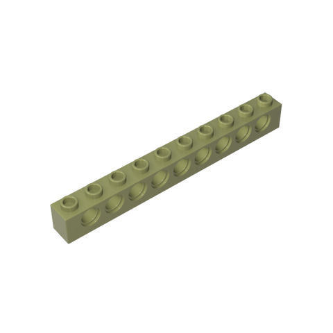 Gobricks,Technic Brick 1 x 10 [9 Holes],2730