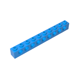 Technic Brick 1 x 10 [9 Holes] ,2730