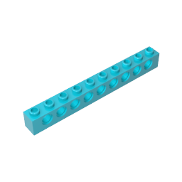 Technic Brick 1 x 10 [9 Holes] ,2730