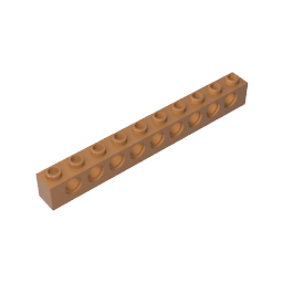 Technic Brick 1 x 10 [9 Holes] ,2730