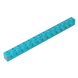 Technic Brick 1 x 14 [13 Holes],32018