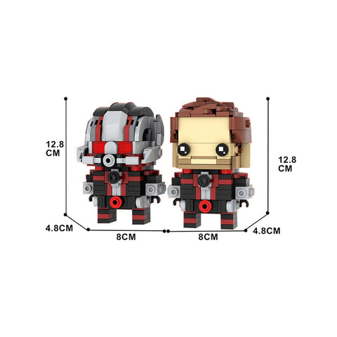 (Gobricks version)MOC-139898 Ant-Man Brickheadz  MOC - Ant-Man and the Wasp: Quantumania