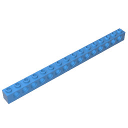 Technic Brick 1 x 16 [15 Holes] ,3703