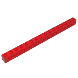 Technic Brick 1 x 16 [15 Holes] ,3703