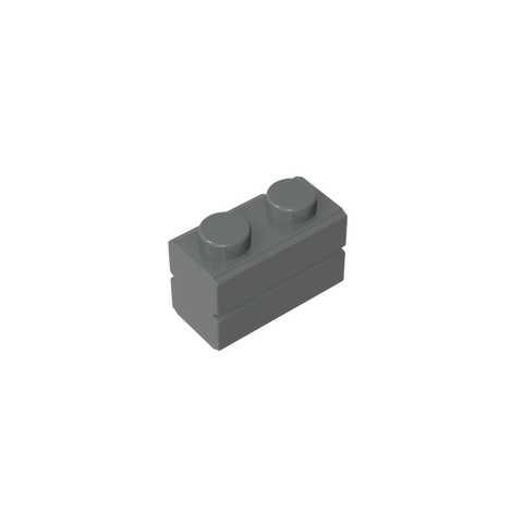 Gobricks,Brick Special 1 x 2 with Masonry Brick Profile,98283