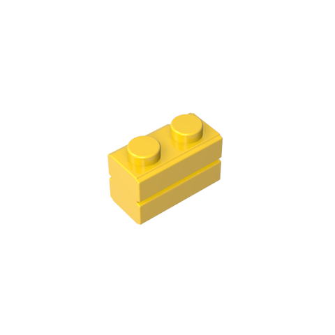 Gobricks,Brick Special 1 x 2 with Masonry Brick Profile,98283