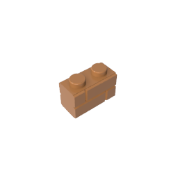 Brick Special 1 x 2 with Masonry Brick Profile,98283