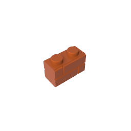 Brick Special 1 x 2 with Masonry Brick Profile,98283