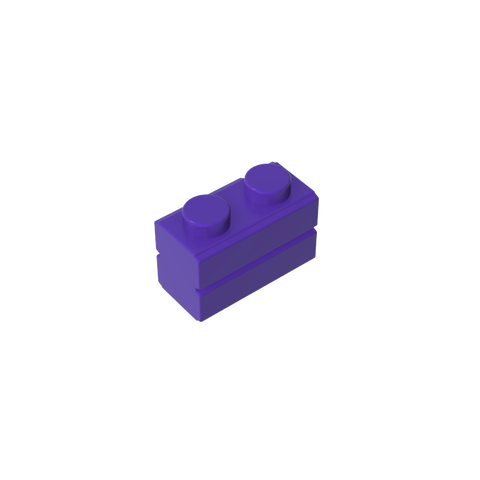 Gobricks,Brick Special 1 x 2 with Masonry Brick Profile,98283