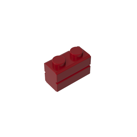 Gobricks,Brick Special 1 x 2 with Masonry Brick Profile,98283