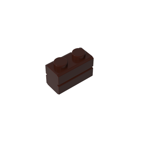 Gobricks,Brick Special 1 x 2 with Masonry Brick Profile,98283