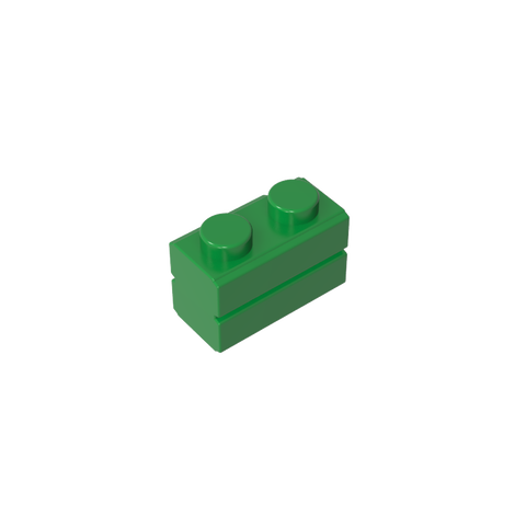 Gobricks,Brick Special 1 x 2 with Masonry Brick Profile,98283