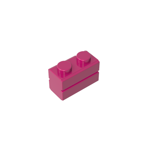 Gobricks,Brick Special 1 x 2 with Masonry Brick Profile,98283