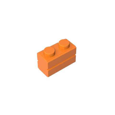 Gobricks,Brick Special 1 x 2 with Masonry Brick Profile,98283