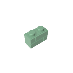 Brick Special 1 x 2 with Masonry Brick Profile,98283