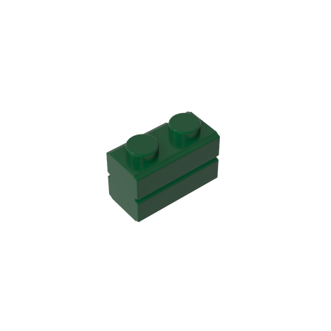 Gobricks,Brick Special 1 x 2 with Masonry Brick Profile,98283