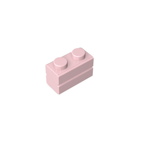 Gobricks,Brick Special 1 x 2 with Masonry Brick Profile,98283