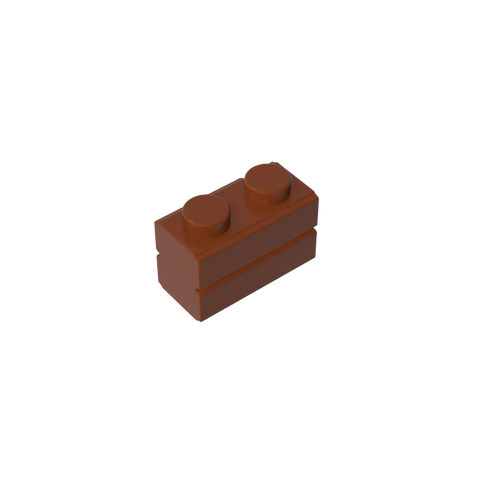 Gobricks,Brick Special 1 x 2 with Masonry Brick Profile,98283