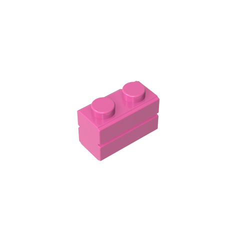Gobricks,Brick Special 1 x 2 with Masonry Brick Profile,98283