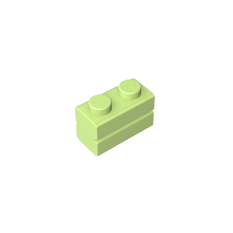 Gobricks,Brick Special 1 x 2 with Masonry Brick Profile,98283