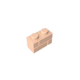 Brick Special 1 x 2 with Masonry Brick Profile,98283