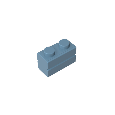 Gobricks,Brick Special 1 x 2 with Masonry Brick Profile,98283