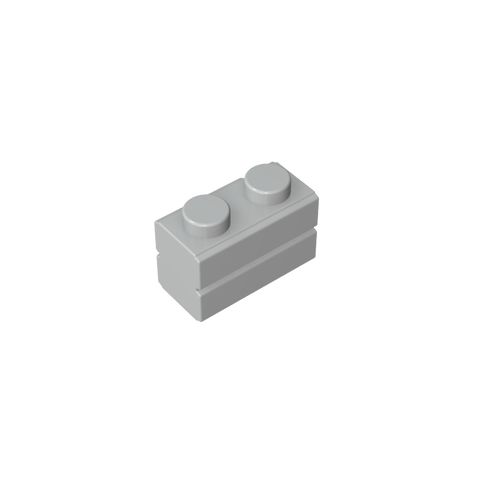 Gobricks,Brick Special 1 x 2 with Masonry Brick Profile,98283